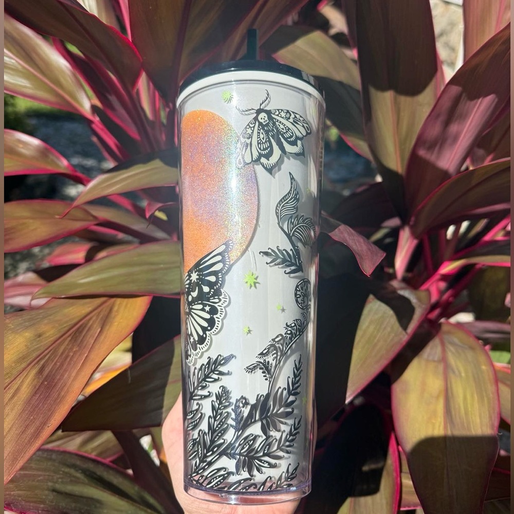 Starbucks 2025 Halloween Night Moth Glow in the Dark Tumbler